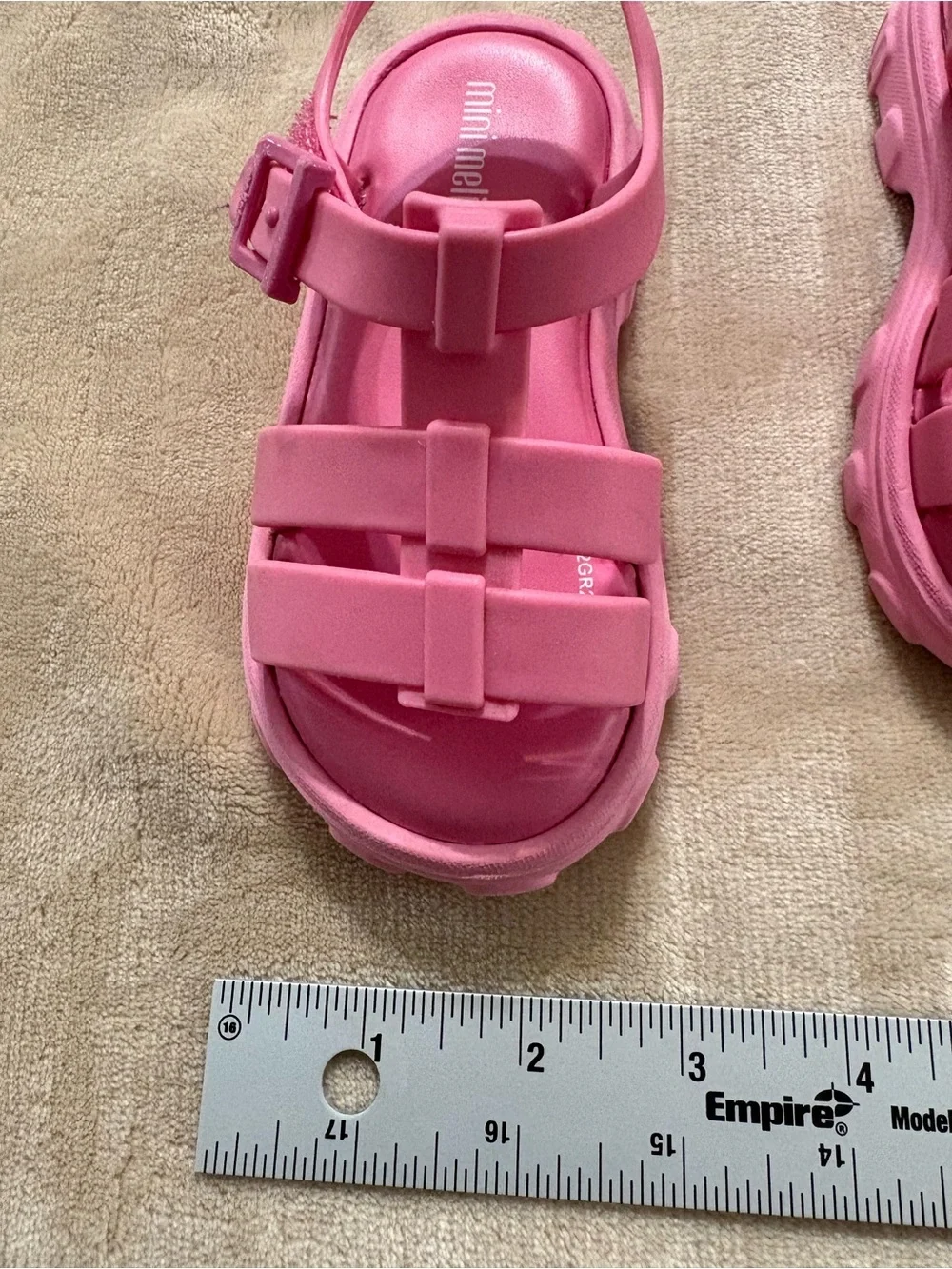 Mini Melissa Ella Pink Toddler Sandals - 8
